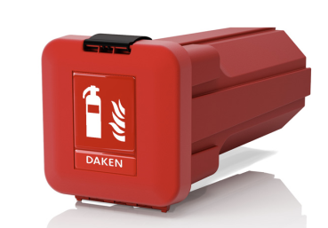 Gloria / Daken / Sliden LKW Feuerlöscherkasten Schutzbox inkl. 6 kg Feuerlöscher inkl. Halterung